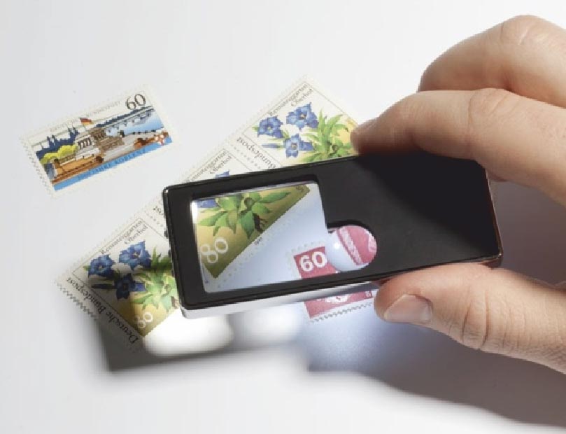 Prophila Multifunktions LED-Taschenlupe mit 2,5- und 10-facher Vergr��erung