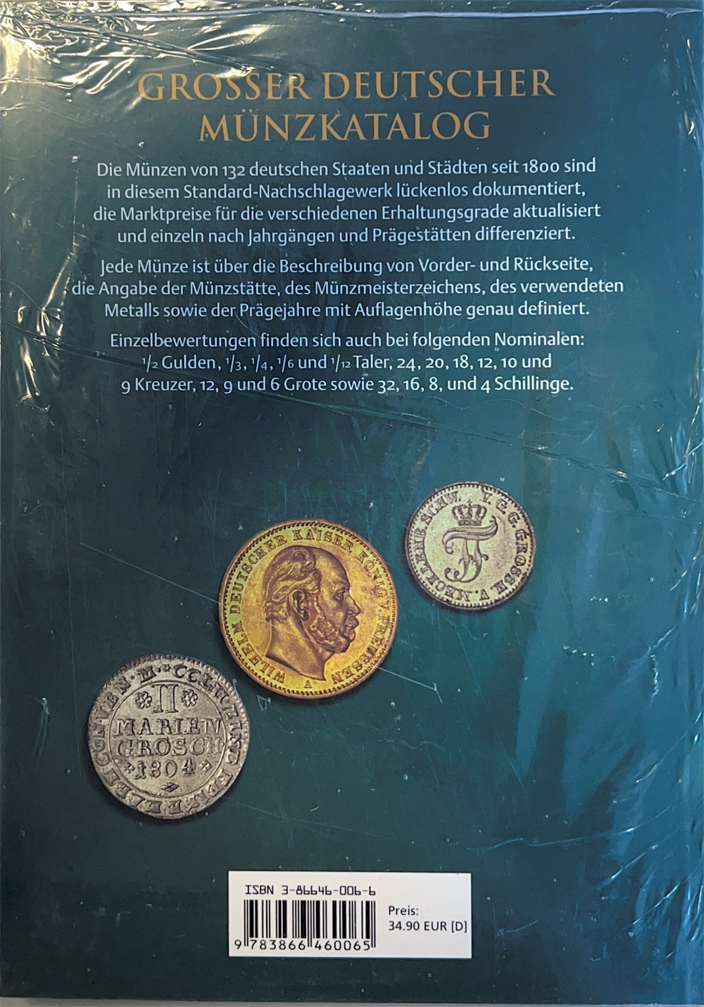 Gro�er Deutscher M�nzkatalog von 1800 bis heute (22. Auflage, 2007, neuwertig)