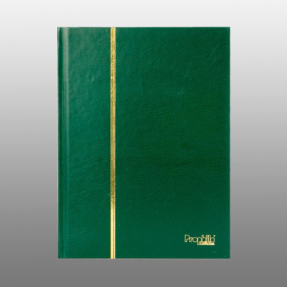 Prophila Collection 16 weie Seiten A5 Briefmarken-Einsteckbuch grn