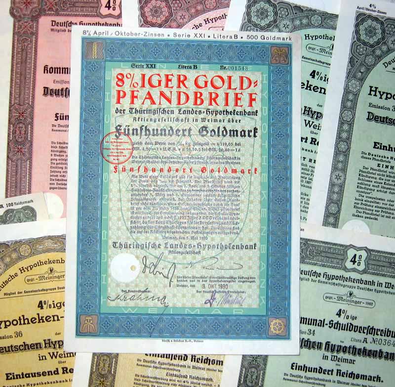 120 verschiedene HWPs Stadt Weimar 1926-42 fast 1 kg