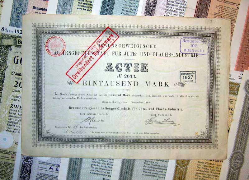 120 versch. HWPs aus Braunschweig 1889-1942 deko