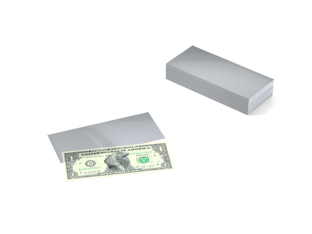 Prophila Collection Currency Sleeves - Regular Bill, 100 Schutzh�llen f�r Banknoten