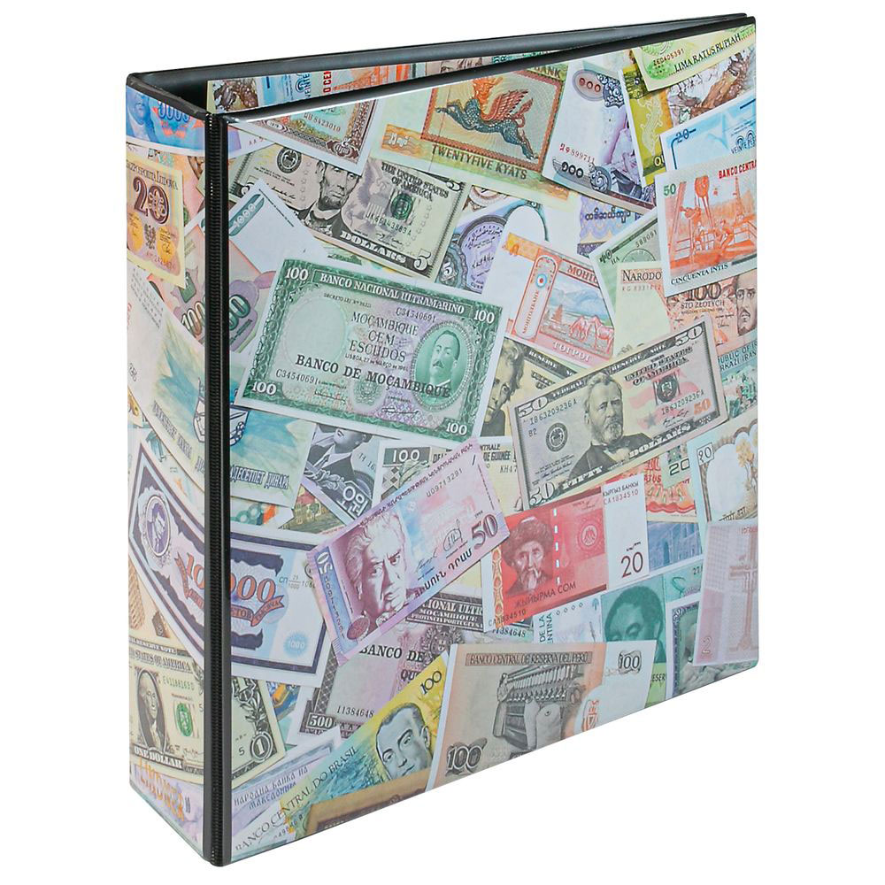 Lindner MULTI BIG Motiv-Ringbinder im Banknoten-Design, leer