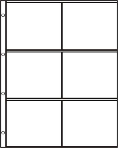HB-S-2x3 HARTBERGER� SYSTEM-Seite mit 6 Taschen (113 x 97 mm)