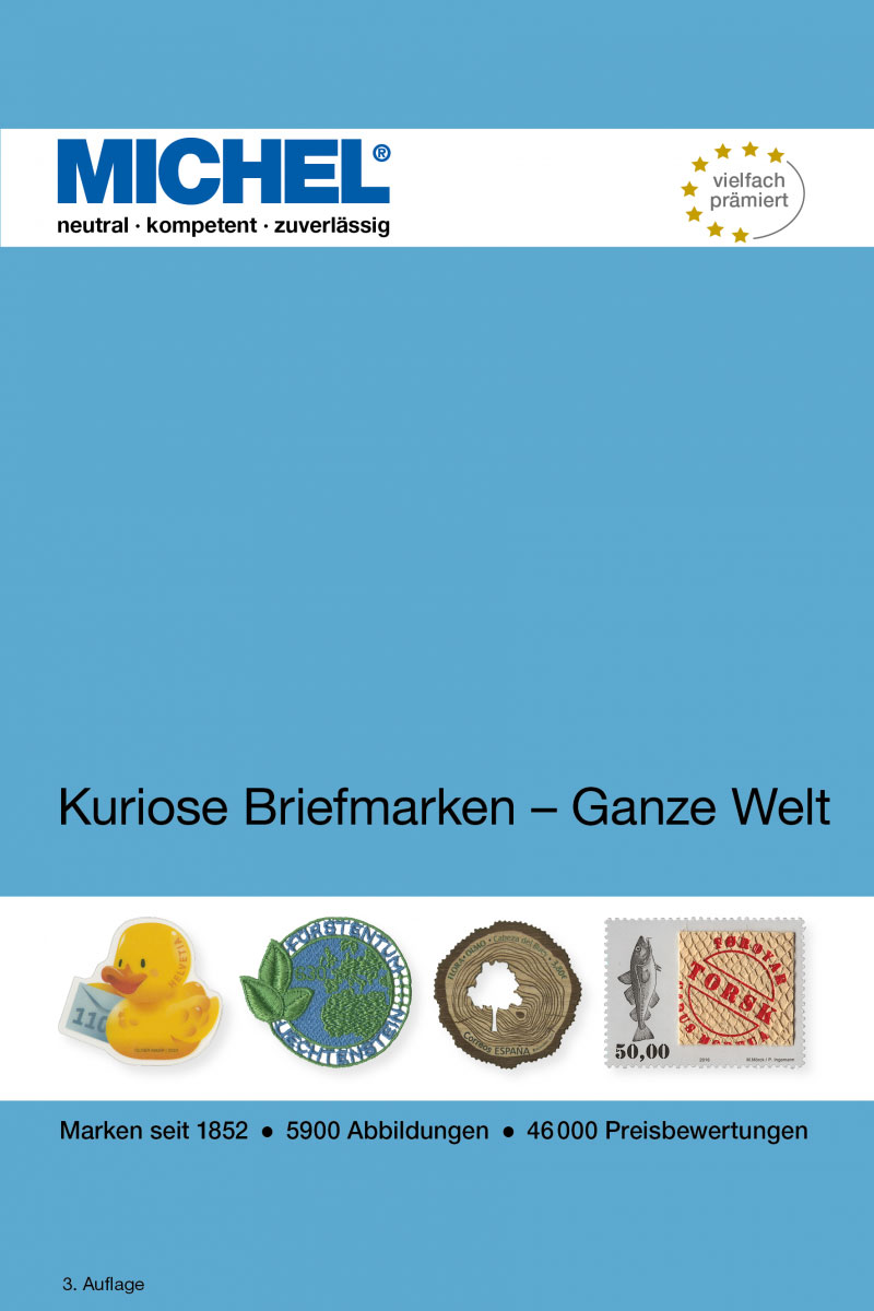 Michel Motivkatalog Kuriose Briefmarken � Ganze Welt 2025