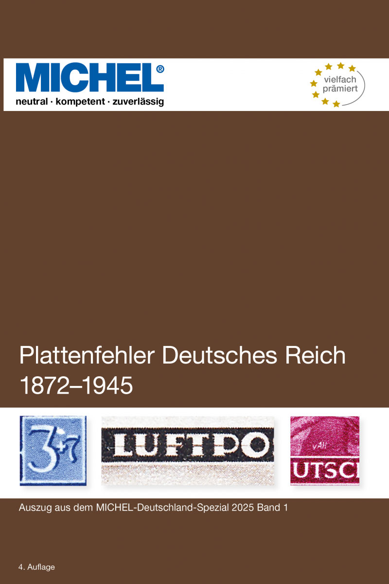 Michel Handbuch-Katalog Plattenfehler Deutsches Reich 1872-1945