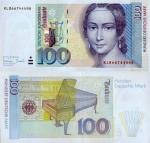 BRD (República Federal Alemana) Rosenbg: 310b Serie: pequeño nueva 1996 100 marcos